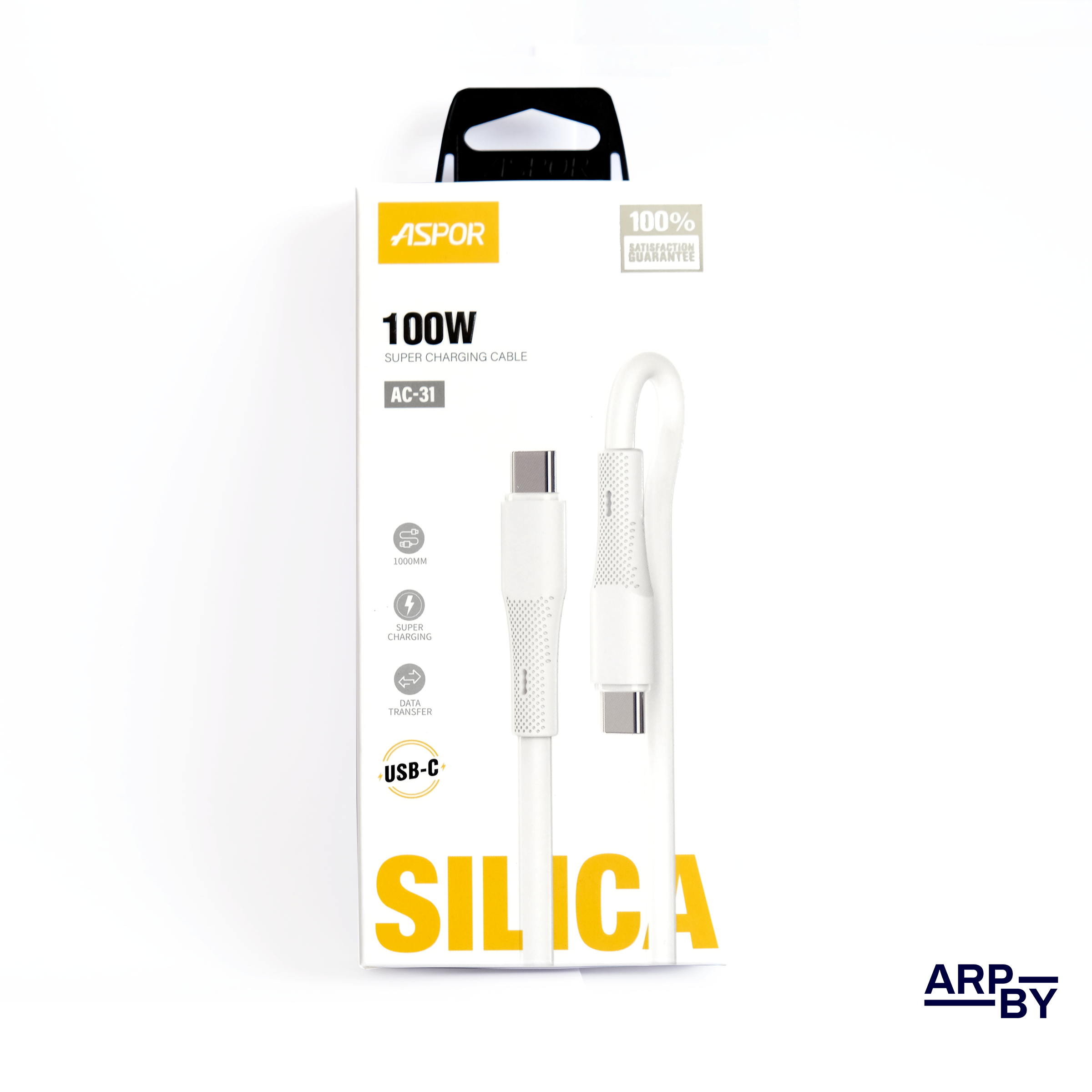 Cabo Ultra Rapido 100W USB-C p USB-C AC31 Branco Cabo Ultra Rapido 100W USB-C p USB-C AC31 Branco